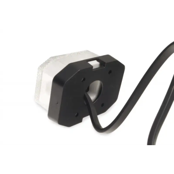 Lampa obrysowa biała LED z odblaskiem i przewodem 2x0,75 mm²